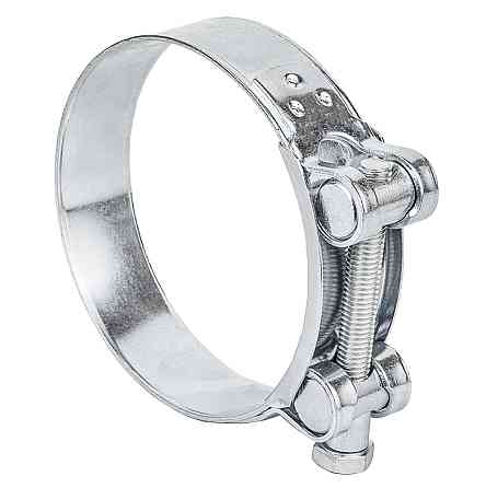 Хомут силовой оцинкованный 24мм Ø86-91мм (КРАТНО 5шт) SIGMA (2509251) Киев