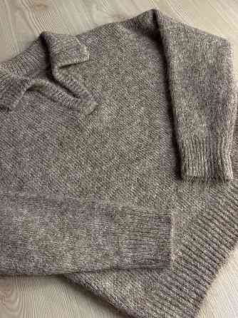 Светр жіночий A-N 19-1 з коміром поло теплий вільний, бежевий, one size Київ