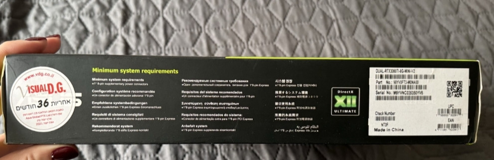 Нова відеокарта Asus GeForce RTX 3060 ti 8Gb. Київ - фото 2