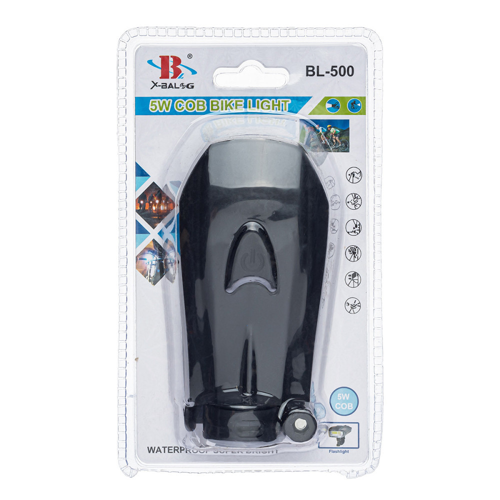 Велосипедная фара велофонарь X-Balog BL-500 Днепр - изображение 1