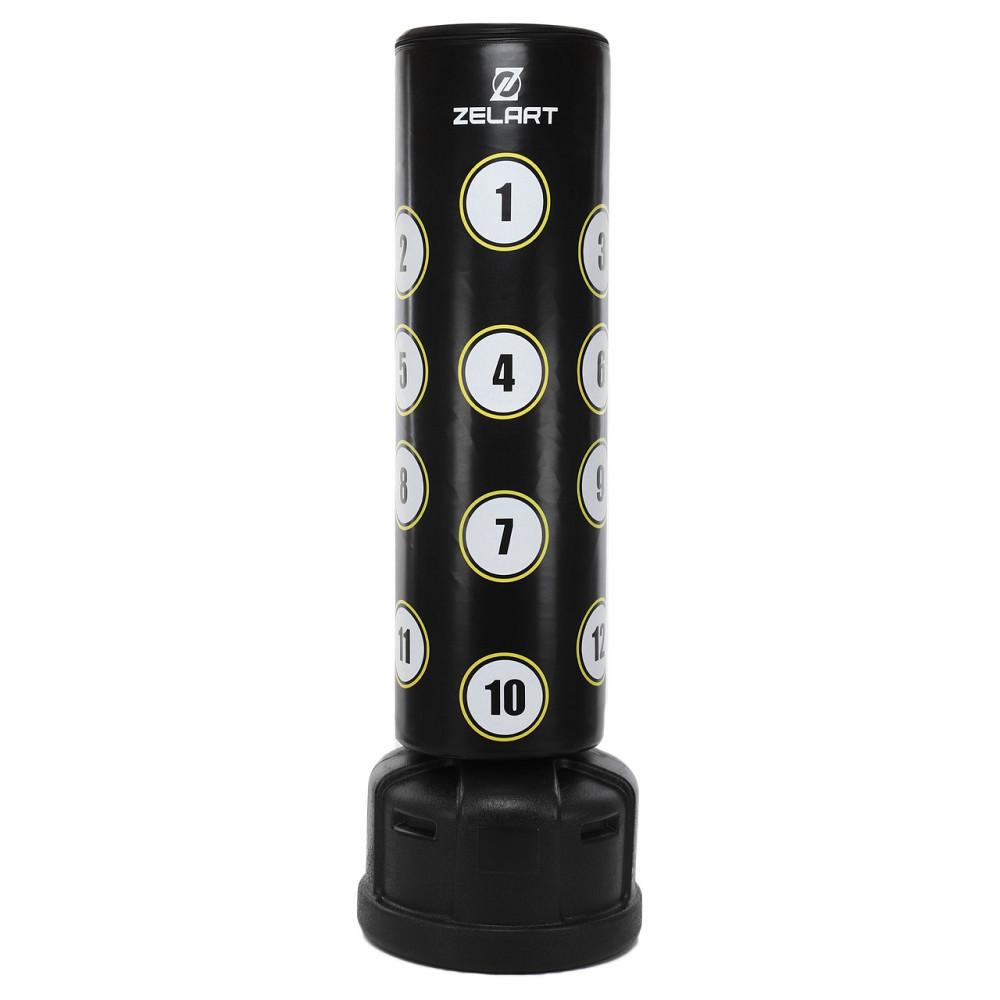 Мешок боксерский напольный водоналивной Zelart BO-9658 черный-белый Киев - изображение 1