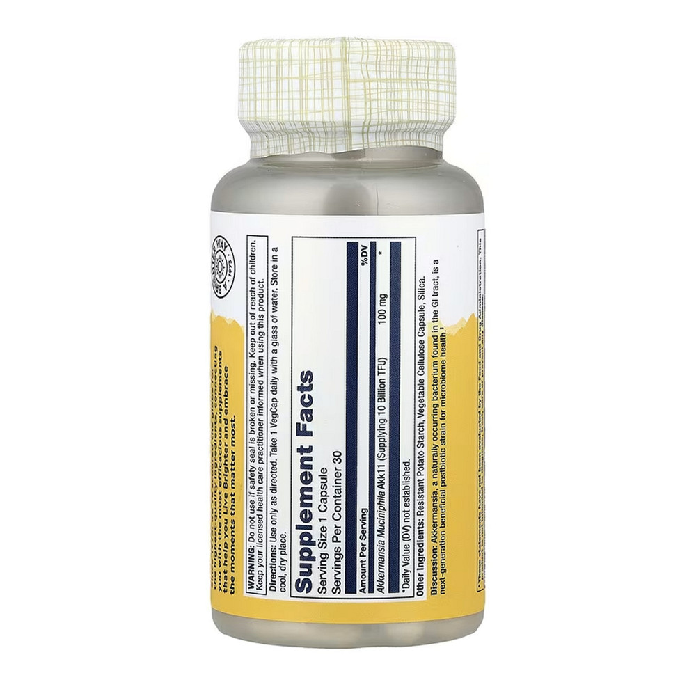 Постбиотик Solaray Akkermansia Postbiotic 30 вег капс Киев - изображение 2