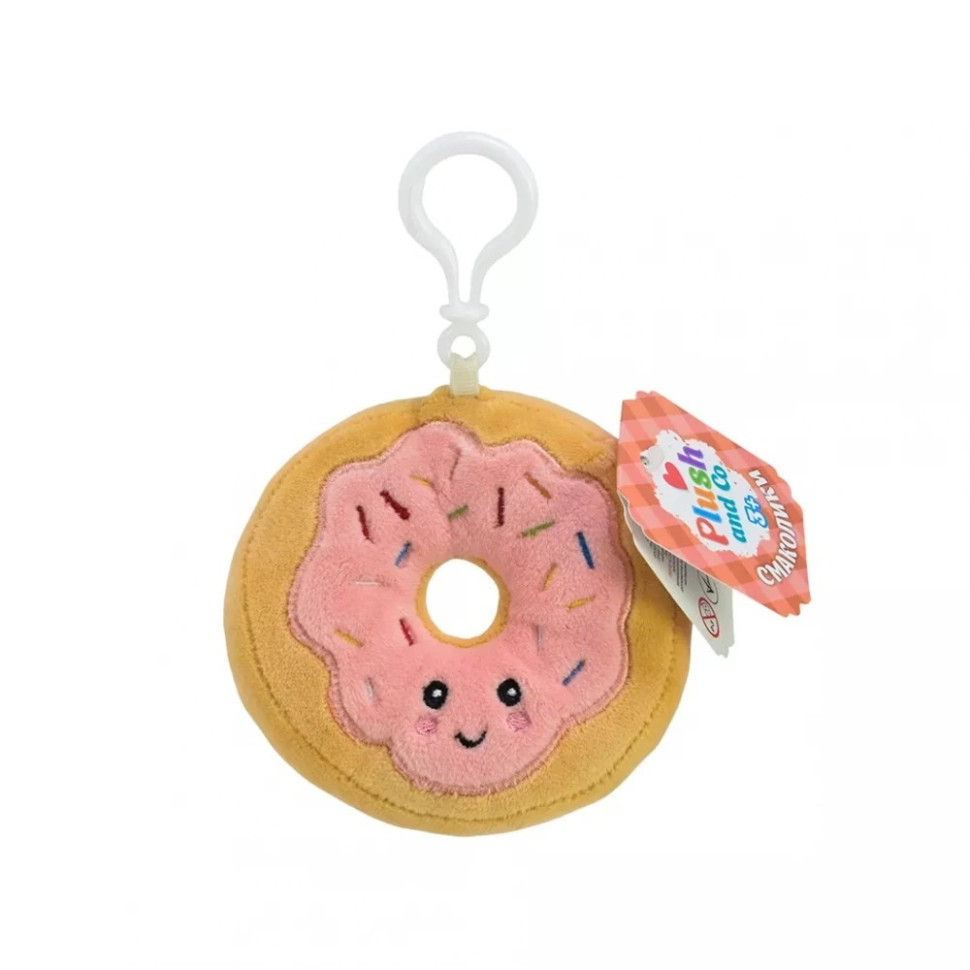 М'яка іграшка-брелок "Пончик" Plush and Co PLC25087, 10 см Вінниця - фото 1