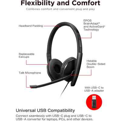 Навушники Lenovo Wired ANC Headset Gen 2 (Teams) Black (4XD1M45627) Вінниця