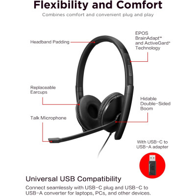 Навушники Lenovo Wired ANC Headset Gen 2 (Teams) Black (4XD1M45627) Вінниця - фото 2