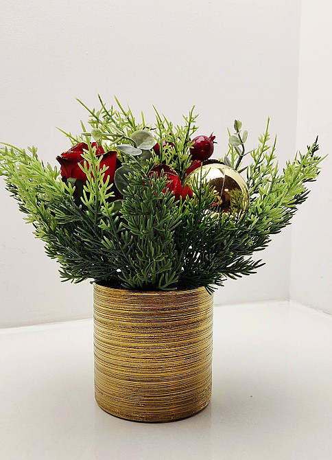 Святкова композиція в горщику Луцк - изображение 2