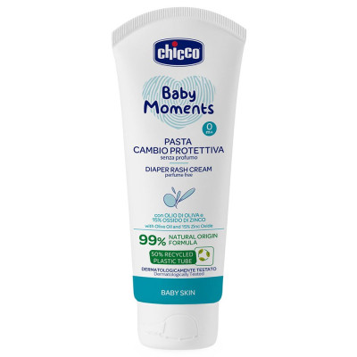 Дитячий крем Chicco Baby Moments від попрілостей з цинком під підгузок, 100 мл (12114.00) Вінниця - фото 1