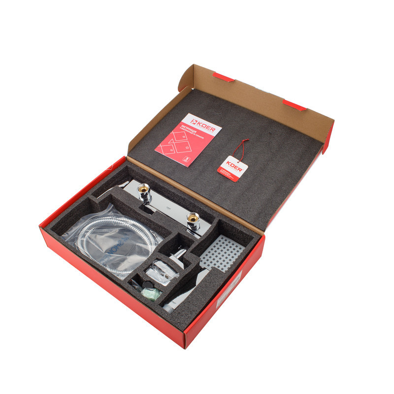 Смеситель для ванны с коротким изливом Koer KB-41010-01 (Цвет хром) (KR3484) Киев - изображение 2