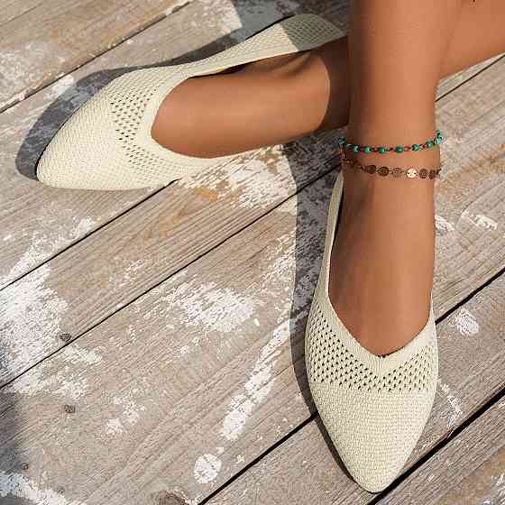 Балетки жіночі тканинні сітка легкі повітропроникні літні туфлі без підбора повсякденні 37 Київ