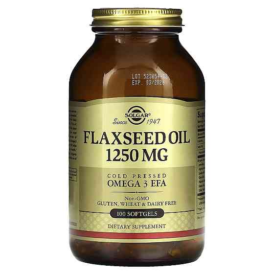 Лляна олія (flaxseed oil) 1250 мг 100 капсул Київ