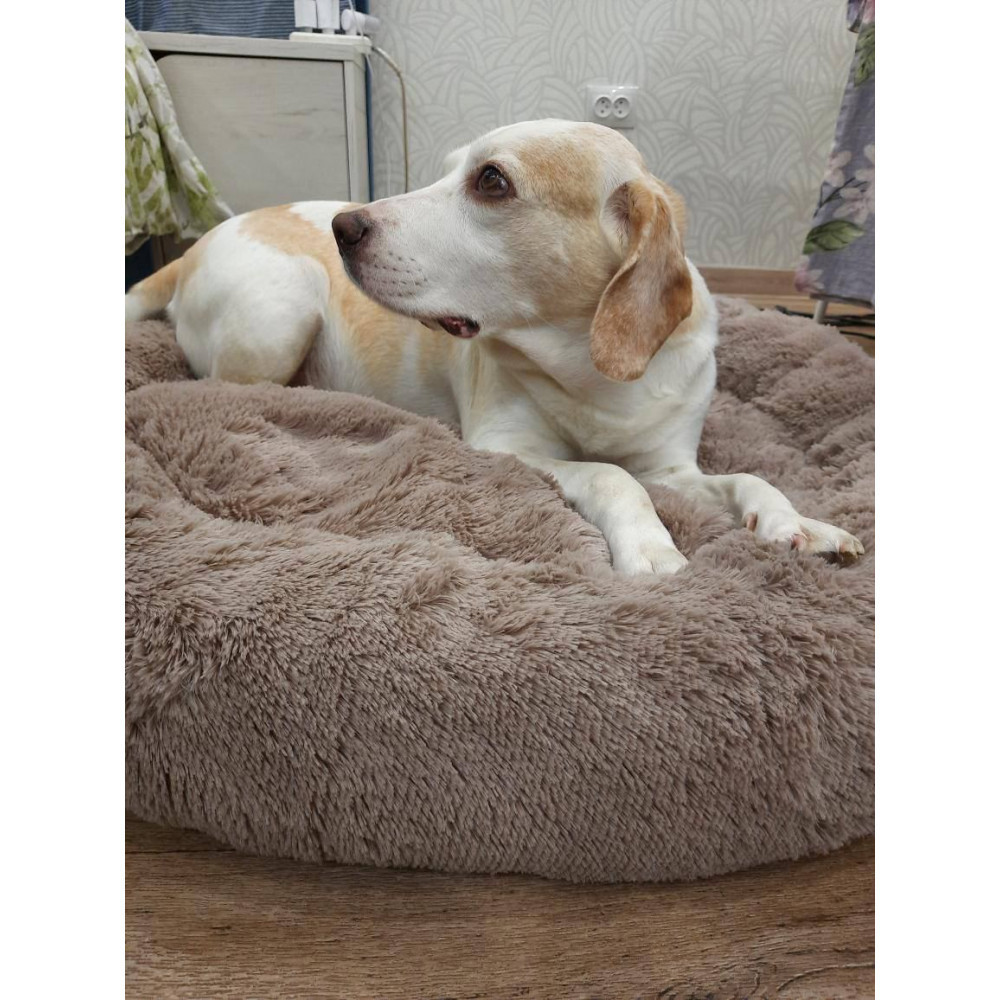 Лежанка для кішок та собак «Ворс» 3XL (100см), Капучино Київ - фото 9