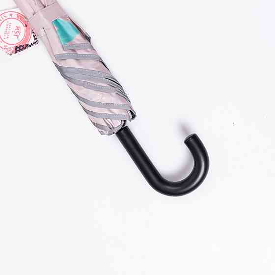 Дитячий механічний зонт з принтом, бежевий, 90 см Київ