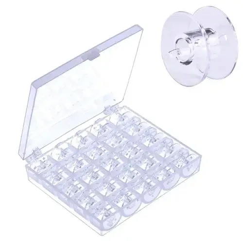 Набір прозорих шпульок для швейної машини, 25 штук Київ - фото 12