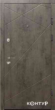 Двери квартирные, серия ТИП 2.3 модель 100 бетон темный/бетон светлый 860 Киев