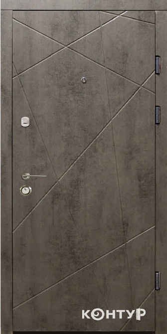 Двери квартирные, серия ТИП 2.3 модель 100 бетон темный/бетон светлый 860 Киев - изображение 1