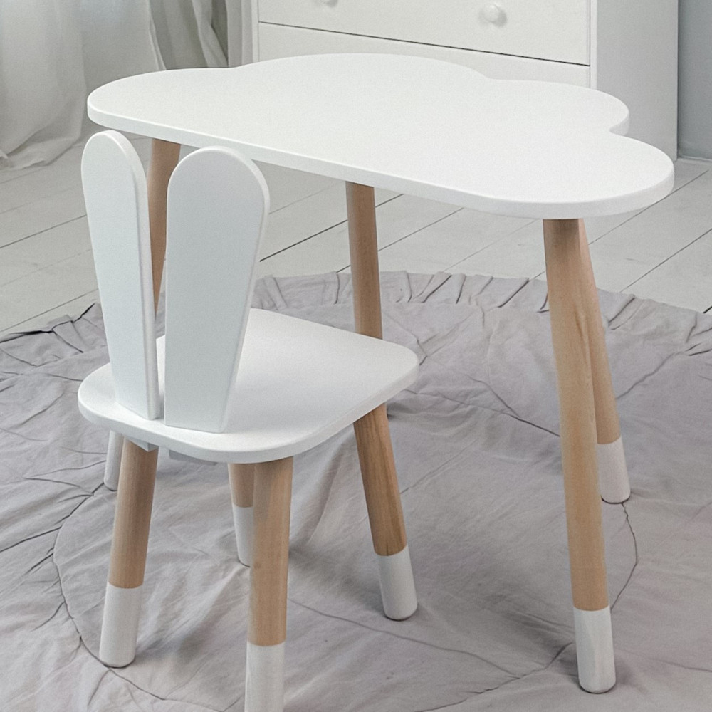 Дитячий меблевий набір: стіл-хмарка та стілець-зайчик Київ - фото 6