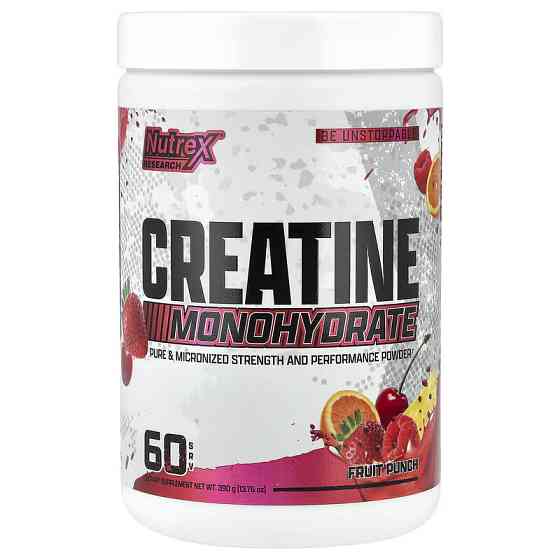 Креатин моногидрат Nutrex Creatine Monohydrate 390 г, Fruit Punch Луцк