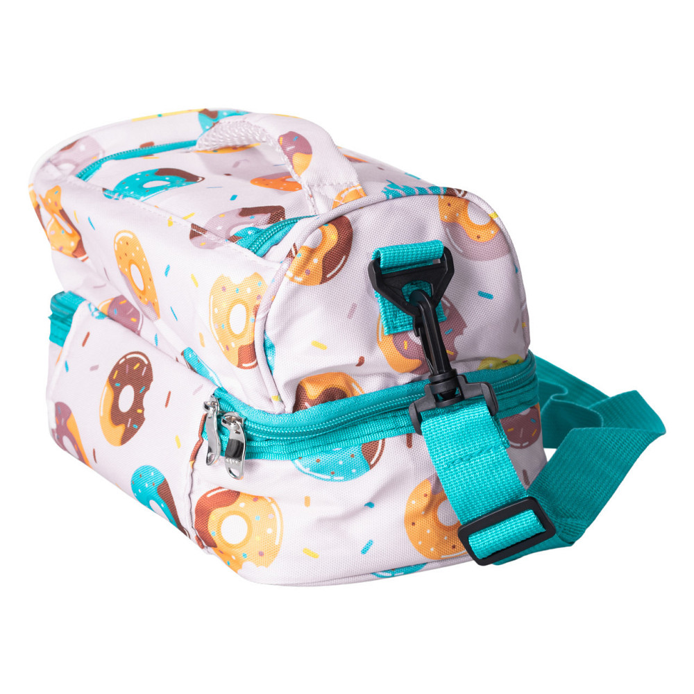 Ланч бег 25×15×15 (см) сумка для їжі в школу термосумка 7 (л) дитяча для ланчу, пікніка Рожевий HP-14-11 Київ - фото 5