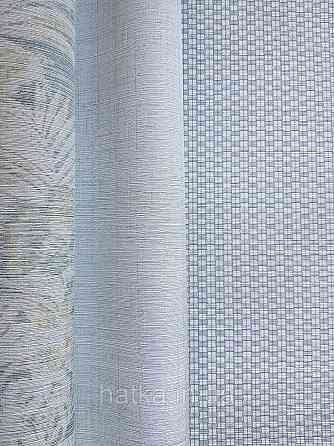 Шпалери флізелінові еко Casadeco Five o'clock 0.53х10 під тканину рогожку зелені салатові білі Київ