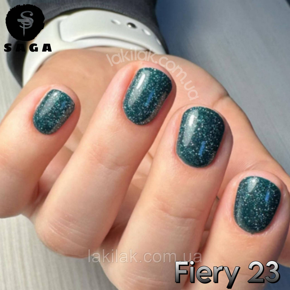 Світловідбиваючий гель-лак SAGA 23 Fiery 9мл Херсон - изображение 1