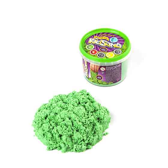 Набір креативної творчості "Кінетичний пісок "KidSand" KS-01-06, 400 гр Зелений Вінниця