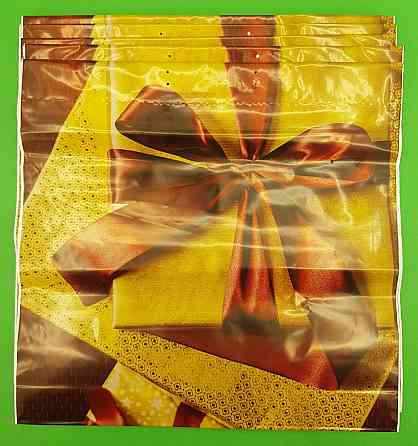 Полиэтиленовый пакет (40х40) с пластиковой ручкой  