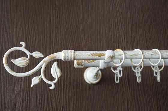 Дворядний кований карниз Лілія 19 + 19 мм 3 Бровари