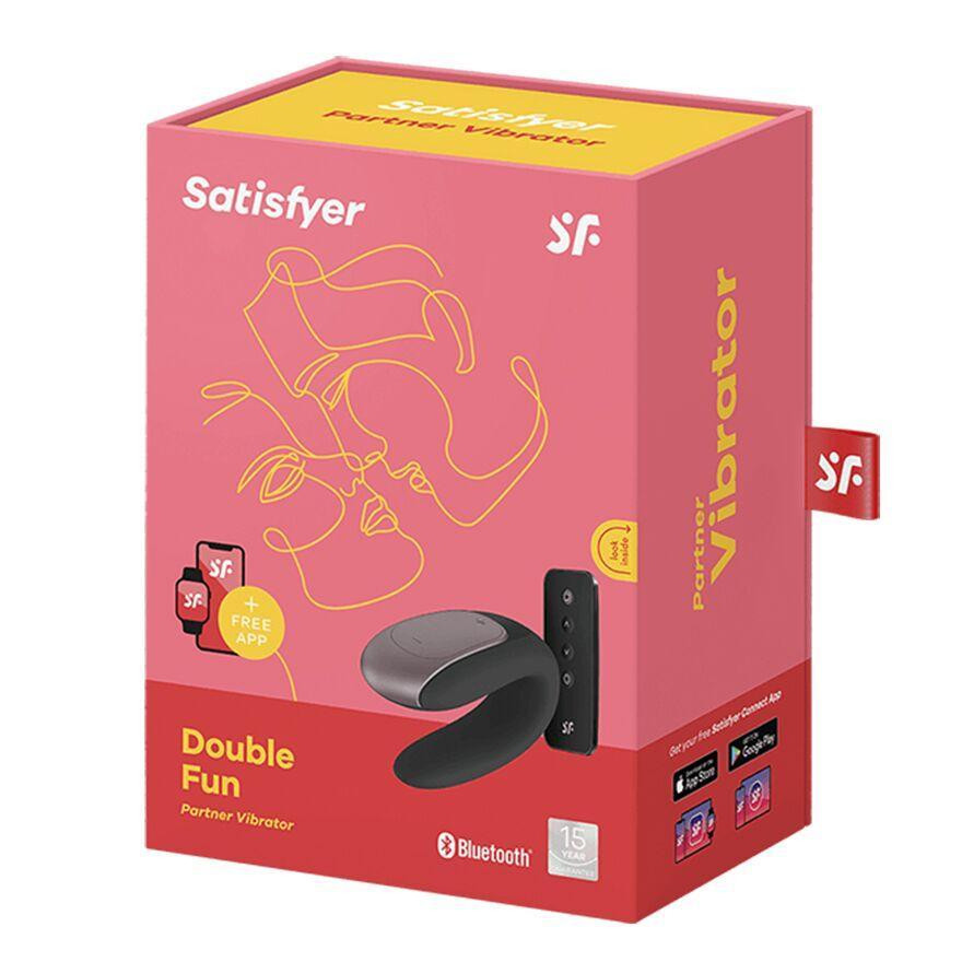 Смарт-вибратор для пар Satisfyer Double Fun (Black) с пультом ДУ Sex Aura Киев - изображение 5