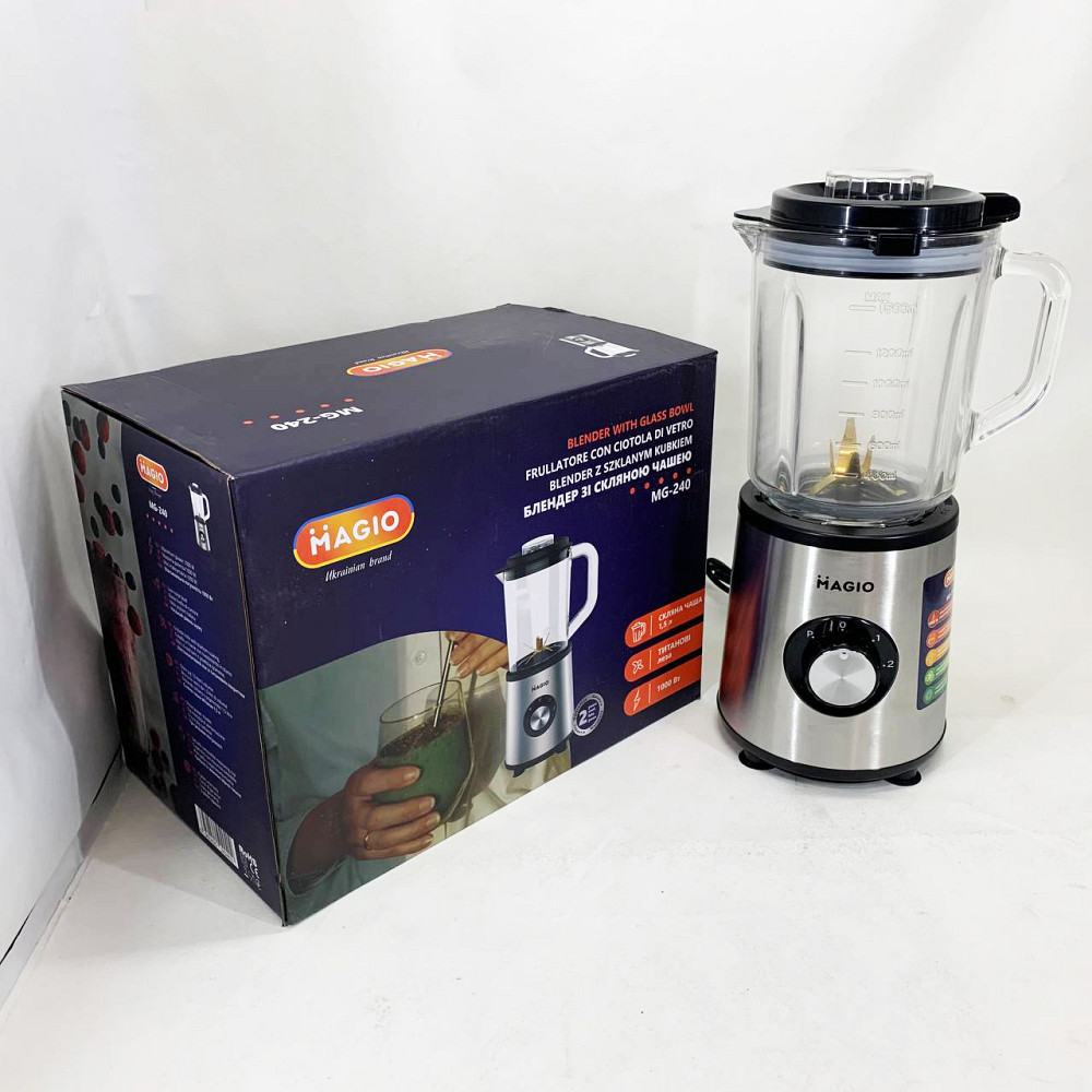 Блендер міксер смузі MAGIO MG-240 1000 Вт, Блендер подрібнювач Електричний подрібнювач DW-20 Івано-Франківськ - фото 1