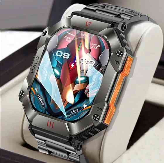 Розумний смарт-годинник Smart Racer K+ Steel з компасом (Чорний) Київ