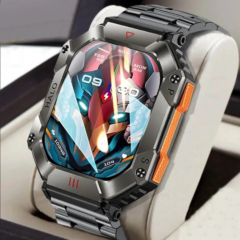 Розумний смарт-годинник Smart Racer K+ Steel з компасом (Чорний) Київ - фото 5