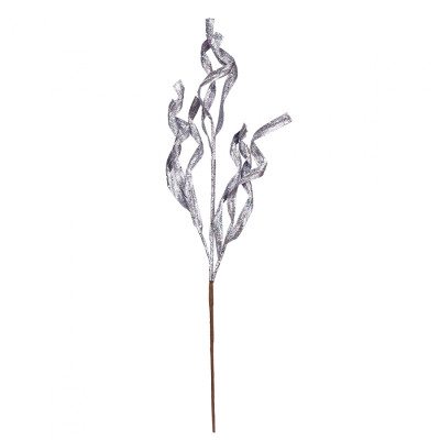Декоративна гілка YES! Fun Спіралі 69 см, срібло, гліттер (973874) Вінниця - фото 1