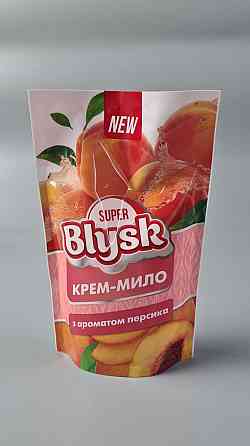 Мыло жидкое крем Super Blysk 460мл дой-пак Персик (1 шт) Харьков