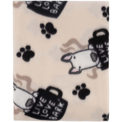 Плед Ardesto Fleece 100% полиэстер, песики, бежевый 130х160 см (ART0723PB) Винница - изображение 3