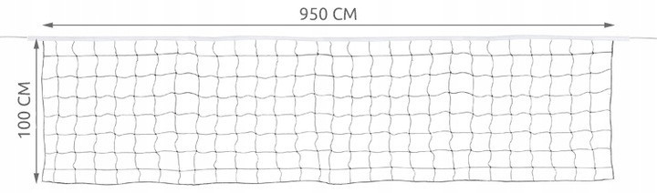 Волейбольная сетка 950х100 см с тросом и сумкой для переноски Trizand (2851) Нововолынск - изображение 7