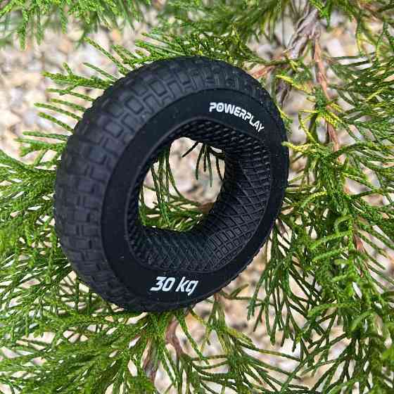 Эспандер кистевой силиконовый PowerPlay PP-4333 Hand Grip Hard 30 кг. Черный Киев