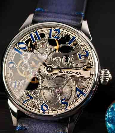 Ексклюзивний чоловічий наручний годинник скелетон на подарунок. Київ