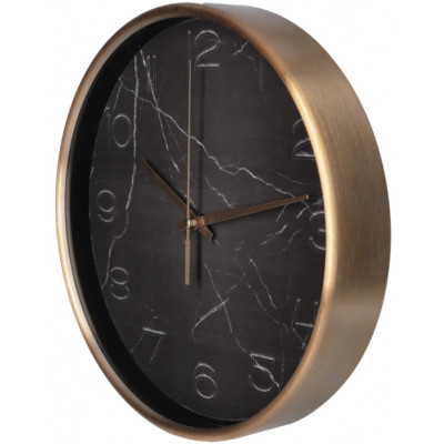 Настінний годинник Optima Marble металевий, чорний мармур (O52091) Вінниця - фото 2