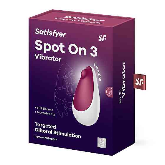 Вібратор Satisfyer Spot On 3 Berry, компактний та потужний, 12 режимів Sex Aura Київ