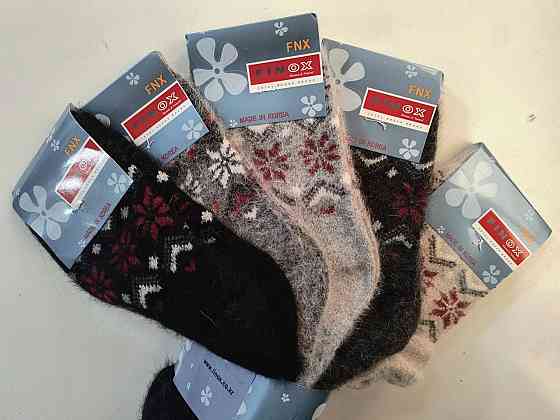 Зимові жіночі шкарпетки Корея Finox ангора (5 шт. у наборі) розмір 36-40 Київ