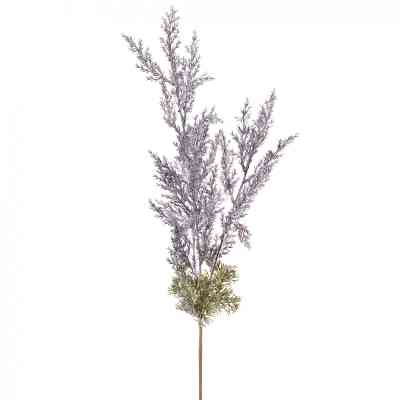 Декоративна гілка YES! Fun Розлога Лилова Засніжена 98 см (974902) Вінниця