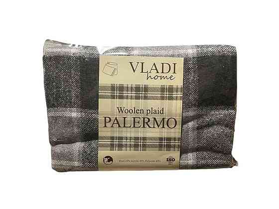 Плед 170*210 Palermo SOFA білий-дим-св.антр ТМ VLADI Київ