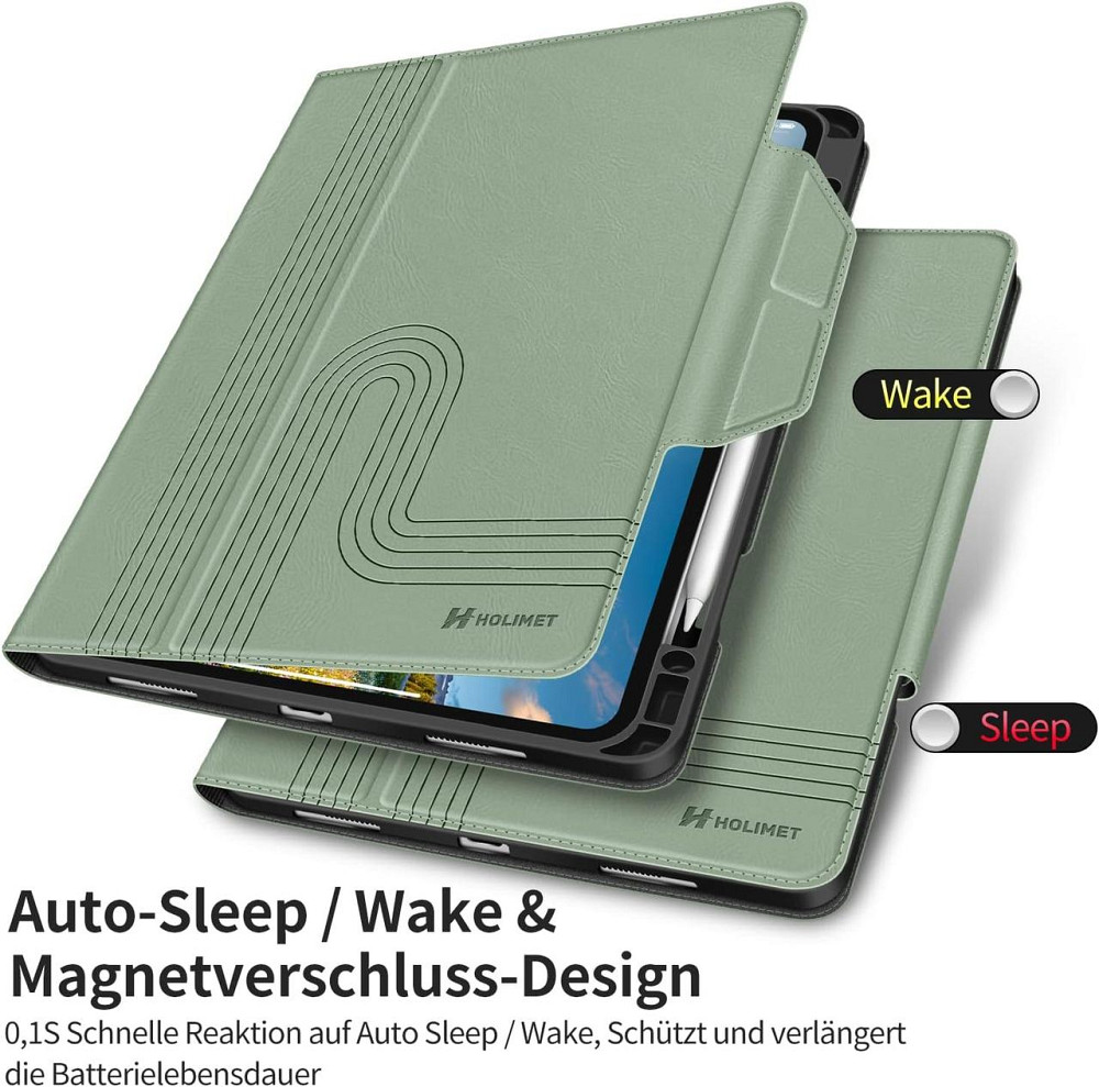 Фирменный защитный чехол HOLIMET для Apple iPad Pro 12.9 2022/2021/2020/2018 (6th/5th/4th/3rd Generation) Black Днепр - изображение 6