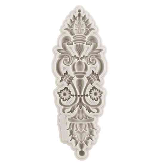 Молд силиконовый абстракция 140 на 52 мм серый Киев