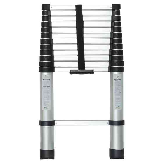 Драбина телескопічна 13 щаблів 3.8м FLORA (5033634) Київ