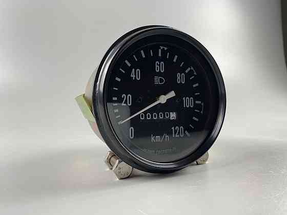 Спідометр механічний ГАЗ-3307 УАЗ діаметр 100 мм. 0-120 км гнучкий вал М18х1.5 підсвічування 12В Мукачево