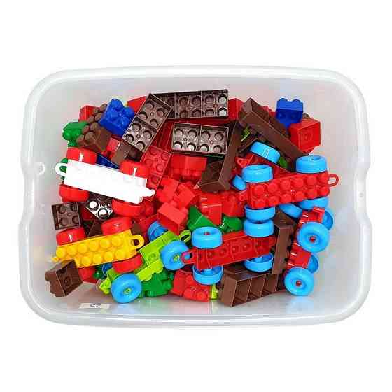 Детский блочный конструктор 013999/04 в пластиковом боксе, 303 детали Винница