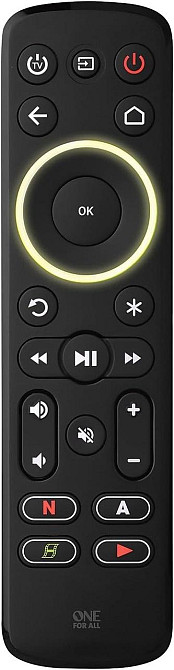Пульт One For All URC7935 Чорний стримінг-пульт для цифрової приставки TV Roku Apple TV саундбарів універсальний 3 пристрої ІЧ Київ - фото 2
