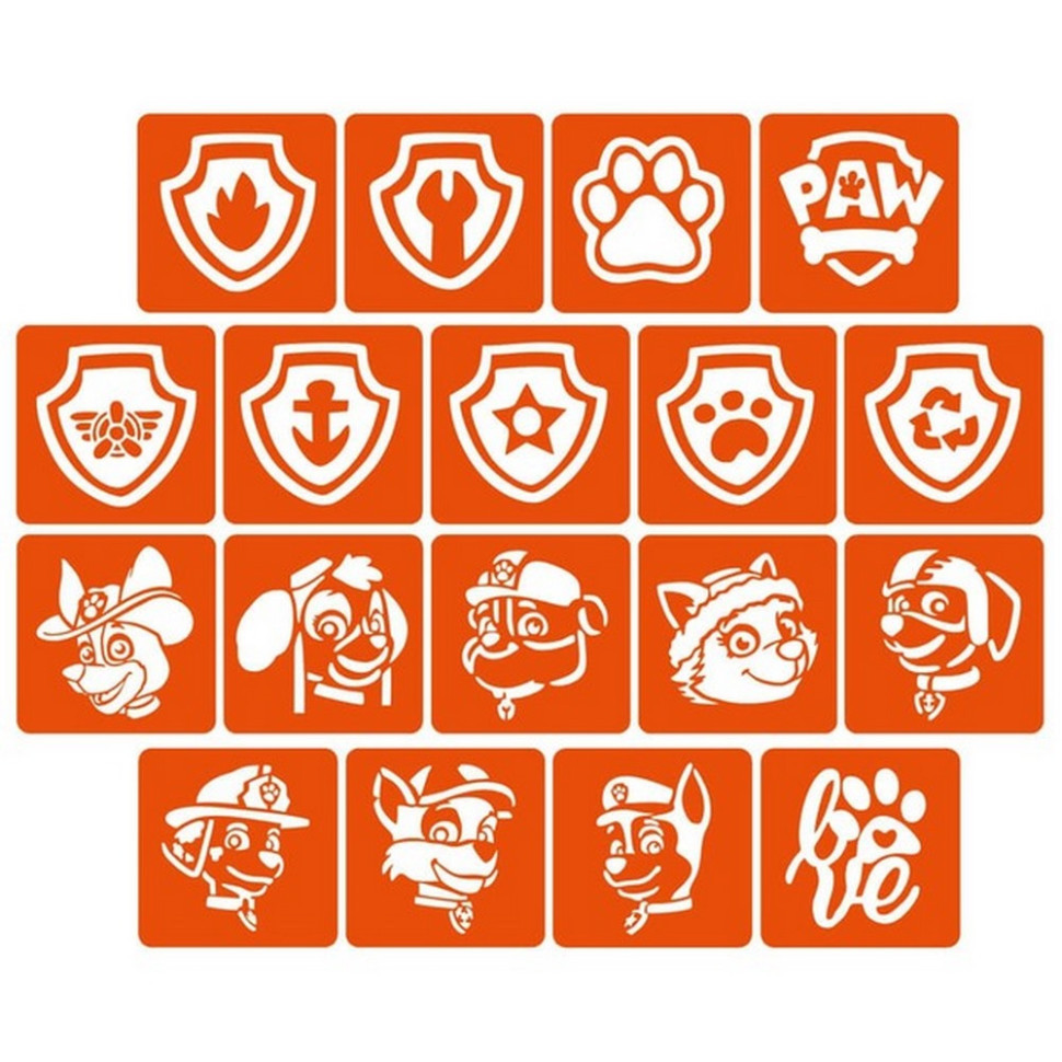 Набор трафаретов для био-тату «Щенячий патруль» paw-patrul_5x5_18_1 Винница - изображение 1