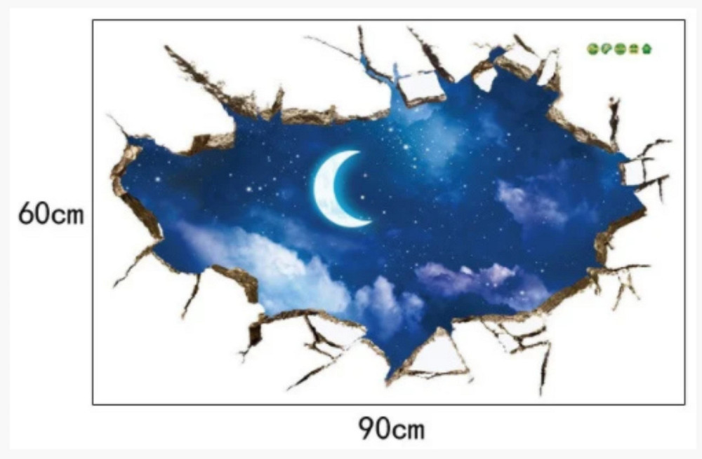 Декоративная наклейка Ночное небо Киев - изображение 4